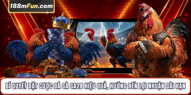 Bí quyết đặt cược đá gà GA28 hiệu quả, hướng đến lợi nhuận dài hạn