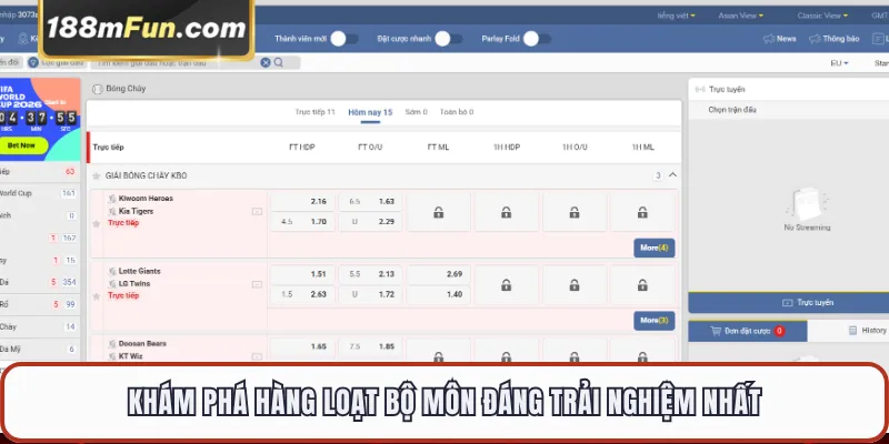 Khám phá hàng loạt bộ môn đáng trải nghiệm nhất